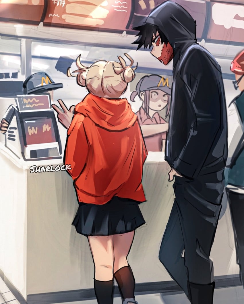 toga himiko and dabi (boku no hero academia and 1 more) drawn by sharl0ck