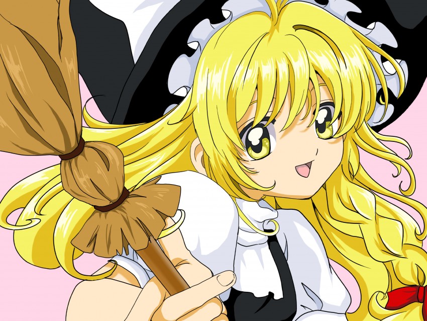 kirisame marisa (touhou and 1 more) drawn by byurin
