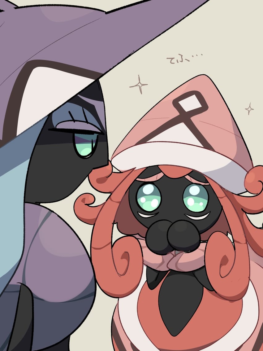 tapu lele and tapu fini (pokemon) drawn by a-nya