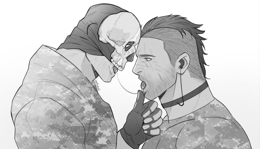 ghost and soap (call of duty and 1 more) drawn by ives_navarro