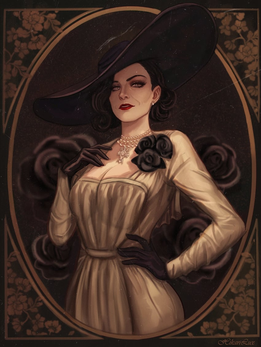 alcina dimitrescu (resident evil and 1 more) drawn by hikarilux