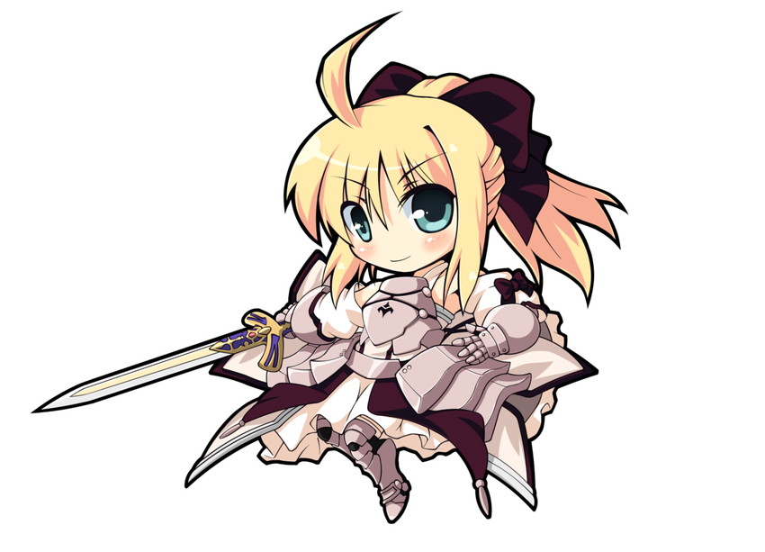 artoria pendragon and saber lily (fate and 1 more) drawn by take_tonbo