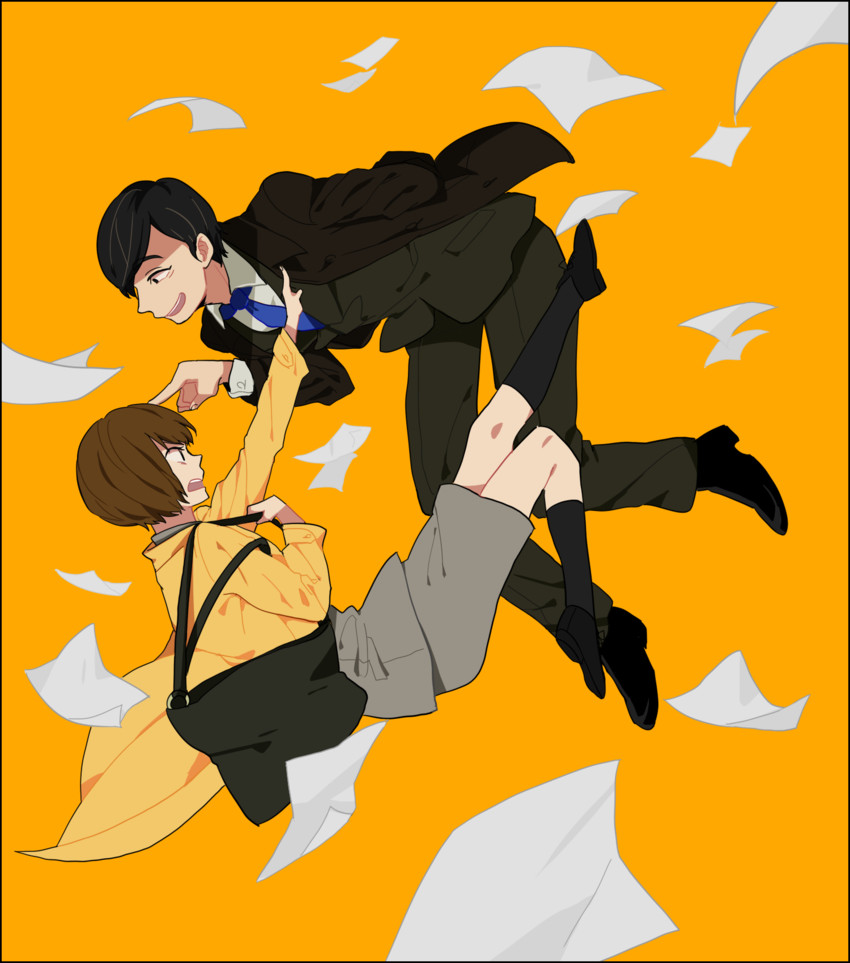 komikado kensuke and mayuzumi machiko (legal high) drawn by enoch_(enoch0501)