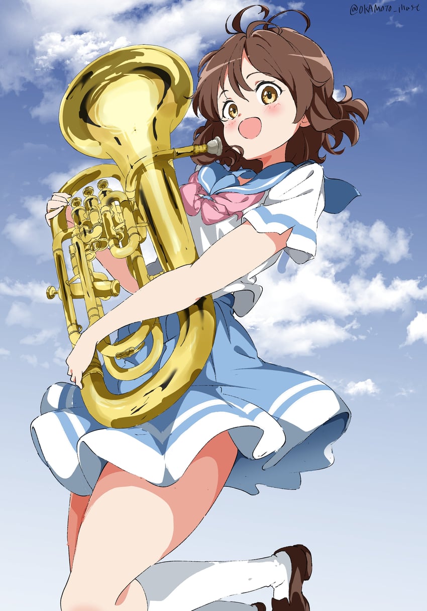oumae kumiko (hibike! euphonium) drawn by white_gorilla_(okamoto)