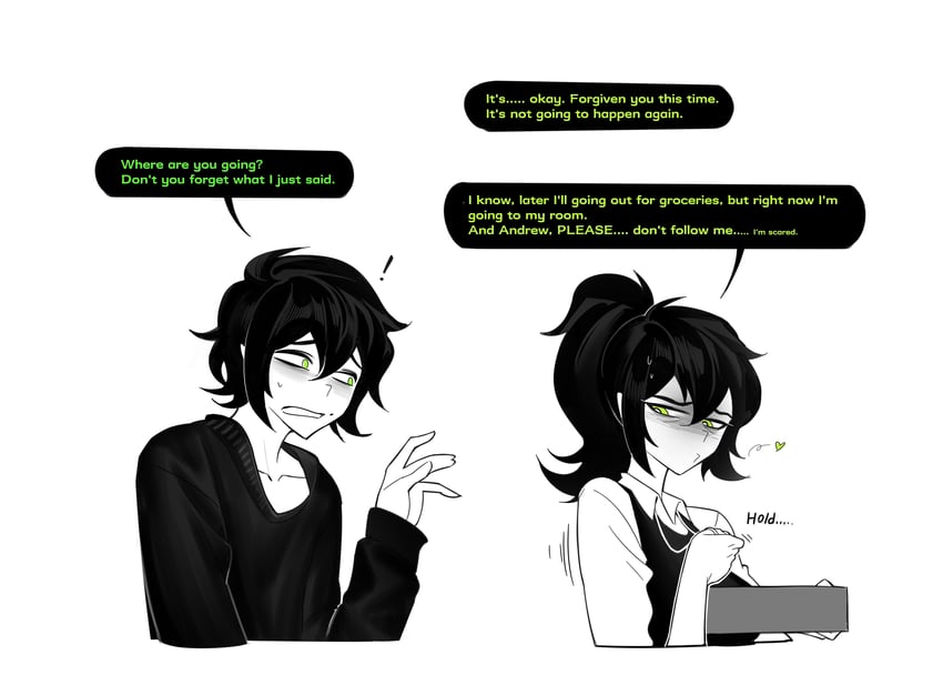 andrew graves and renee graves (the coffin of andy and leyley) drawn by aierlaobo