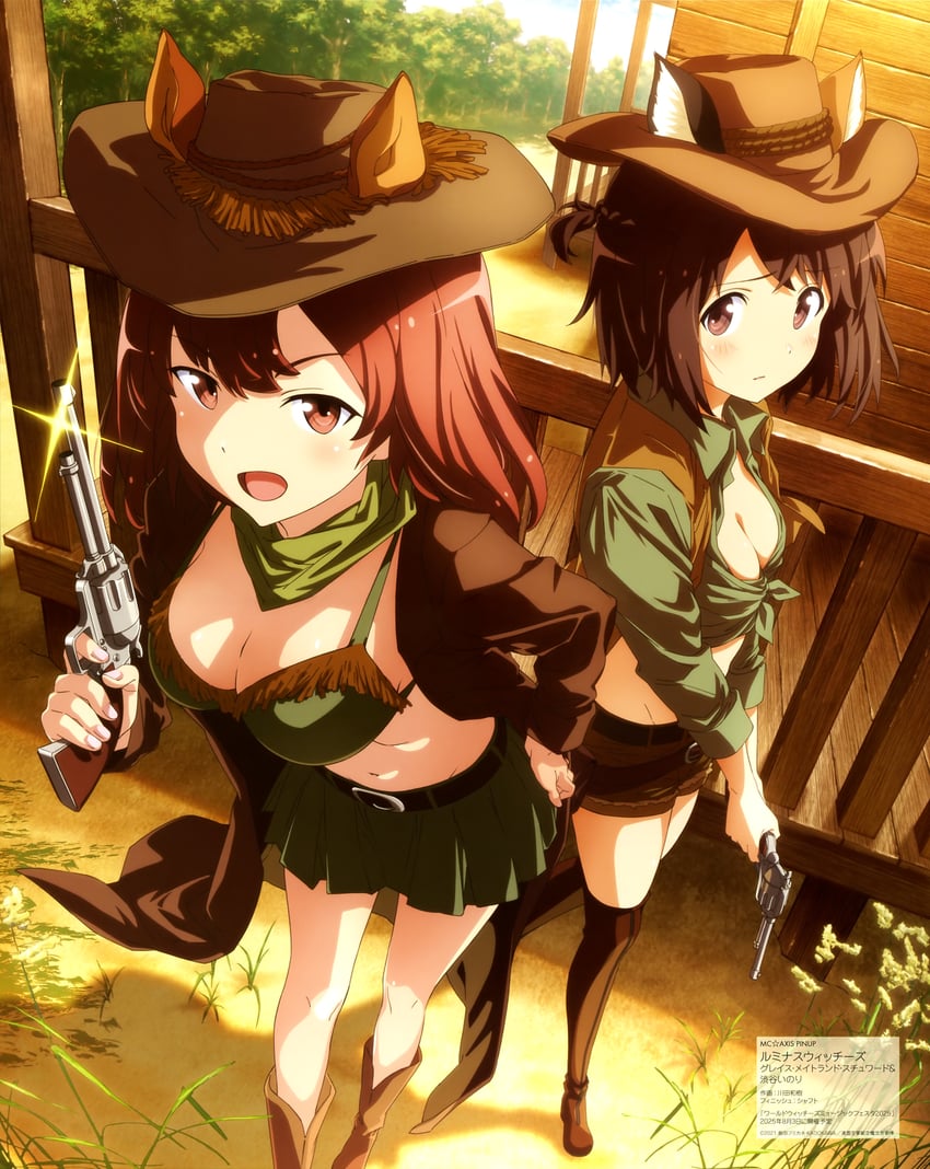 shibuya inori and grace maitland steward (world witches series and 2 more) drawn by kawata_kazuki