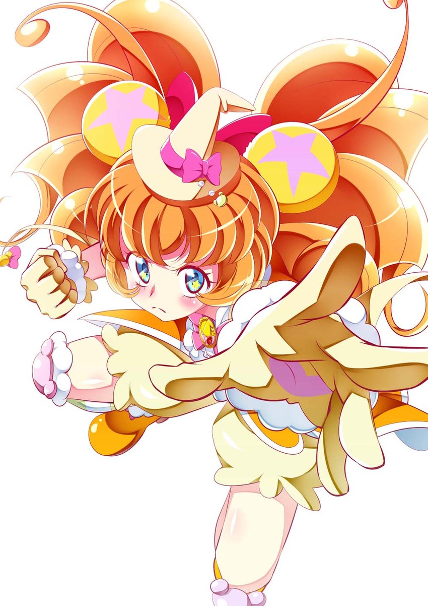 mofurun and cure mofurun (precure and 1 more) drawn by tanabe_kyou