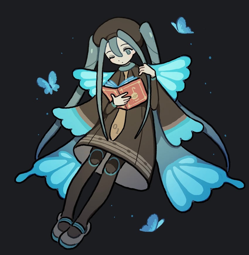 hatsune miku and bug miku (pokemon and 2 more) drawn by fucca