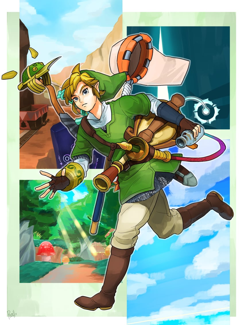 link (the legend of zelda and 1 more) drawn by pra_11