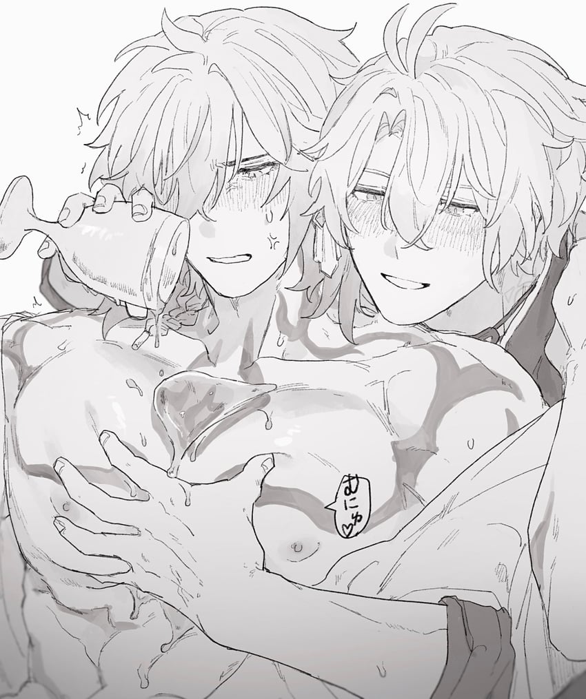 phainon and mydei (honkai and 1 more) drawn by ramuniku_ooo