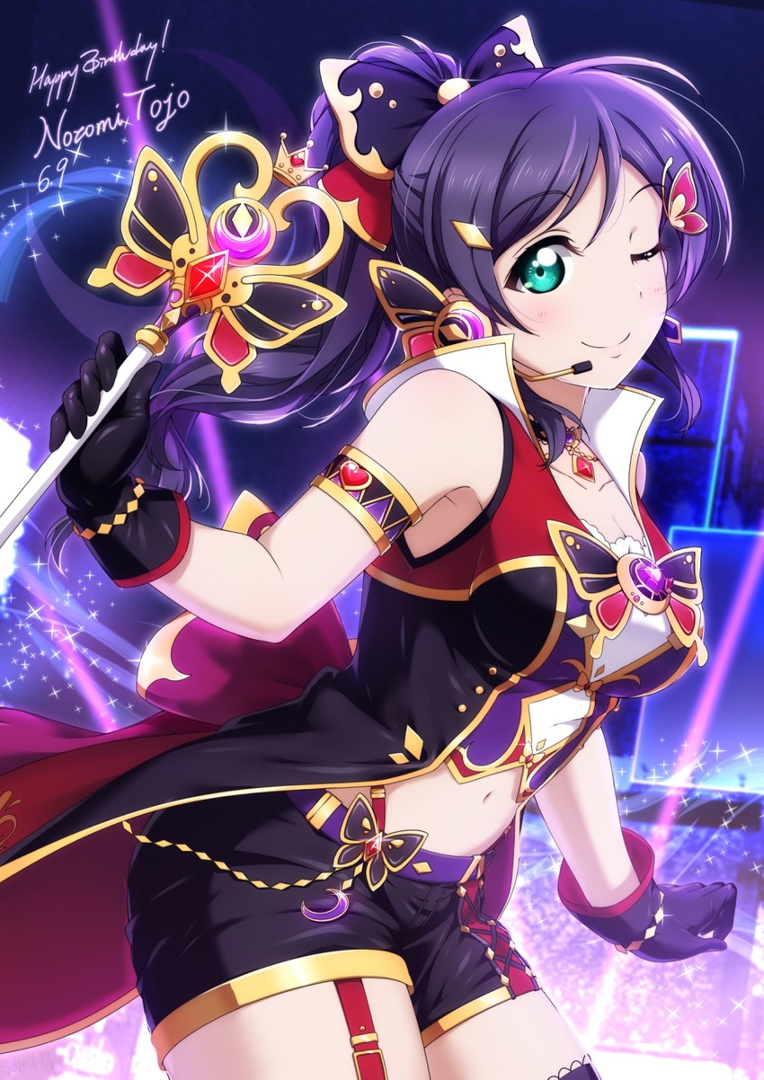 tojo nozomi (love live! and 1 more) drawn by shiimai