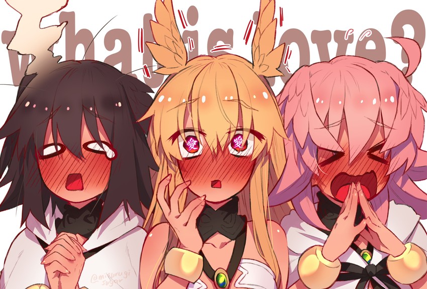 valkyrie, ortlinde, thrud, and hildr (fate and 1 more) drawn by mitsurugi_sugar