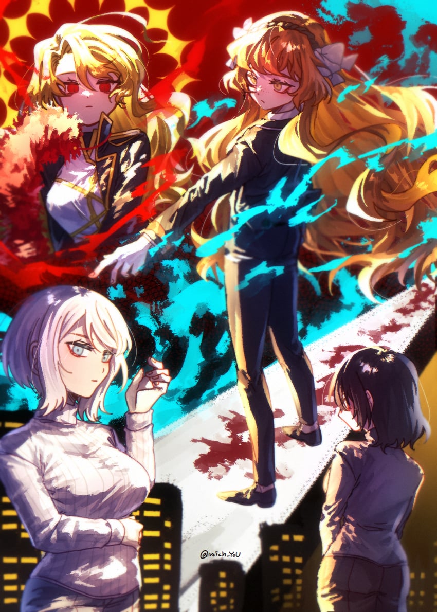 ishmael, don quixote, faust, yi sang, and sancho (project moon and 1 more) drawn by pmchell_04