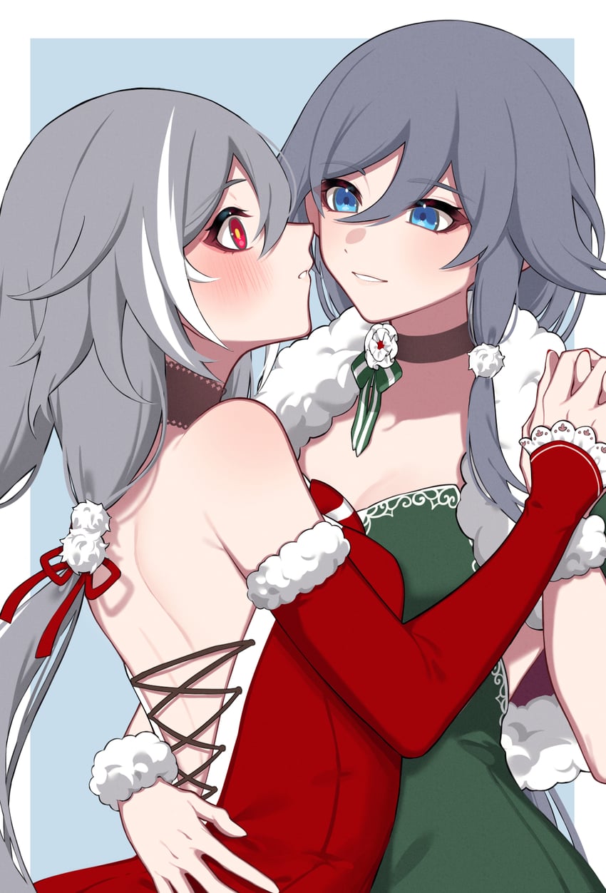 fu hua and herrscher of sentience (honkai and 1 more) drawn by yunomi_(yunomi_hs)