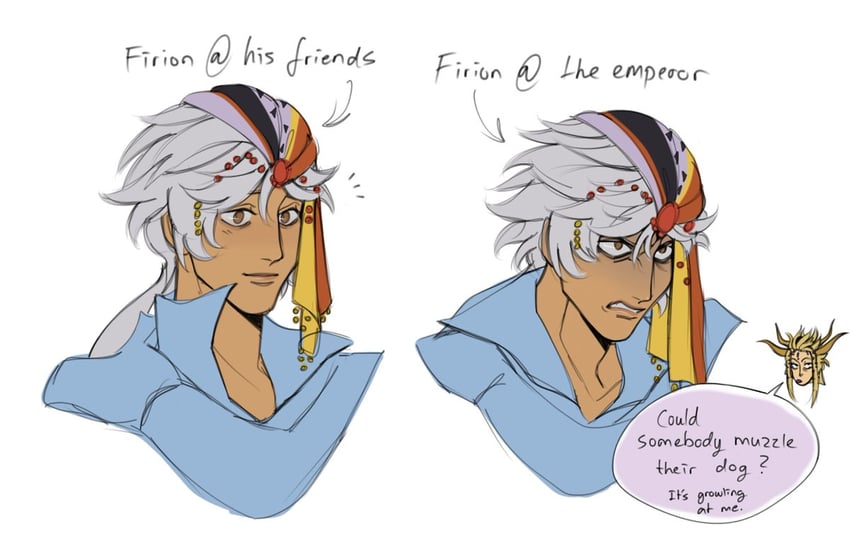 firion and emperor (final fantasy and 1 more) drawn by multiakimo