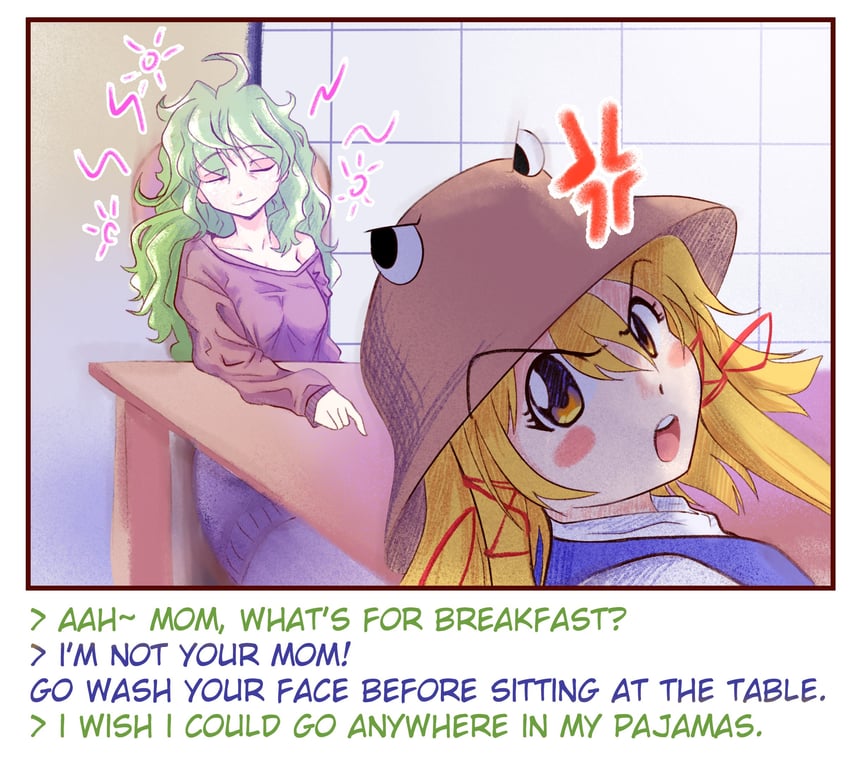 kochiya sanae and moriya suwako (touhou) drawn by dr._addamelech