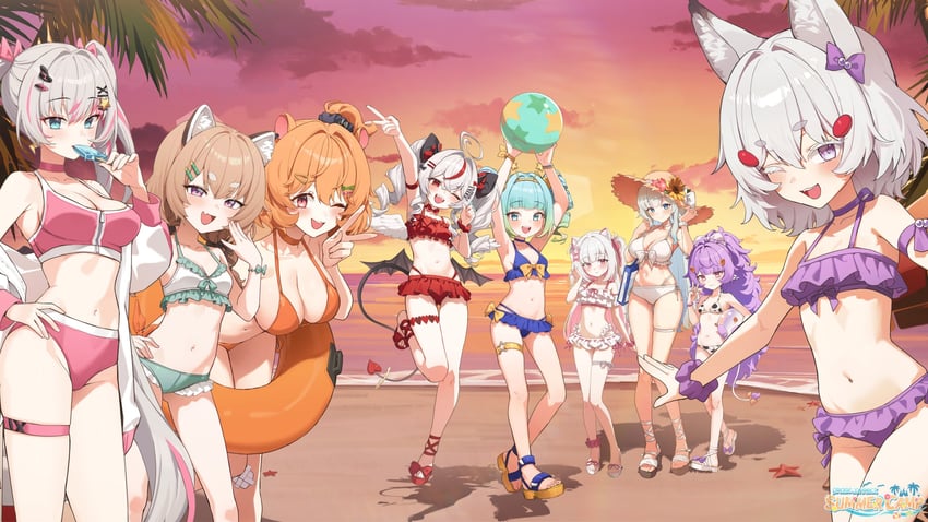 tenma maemi, jelly hoshiumi, komachi panko, rinkou ashelia, muu muyu, and 4 more (phase connect)