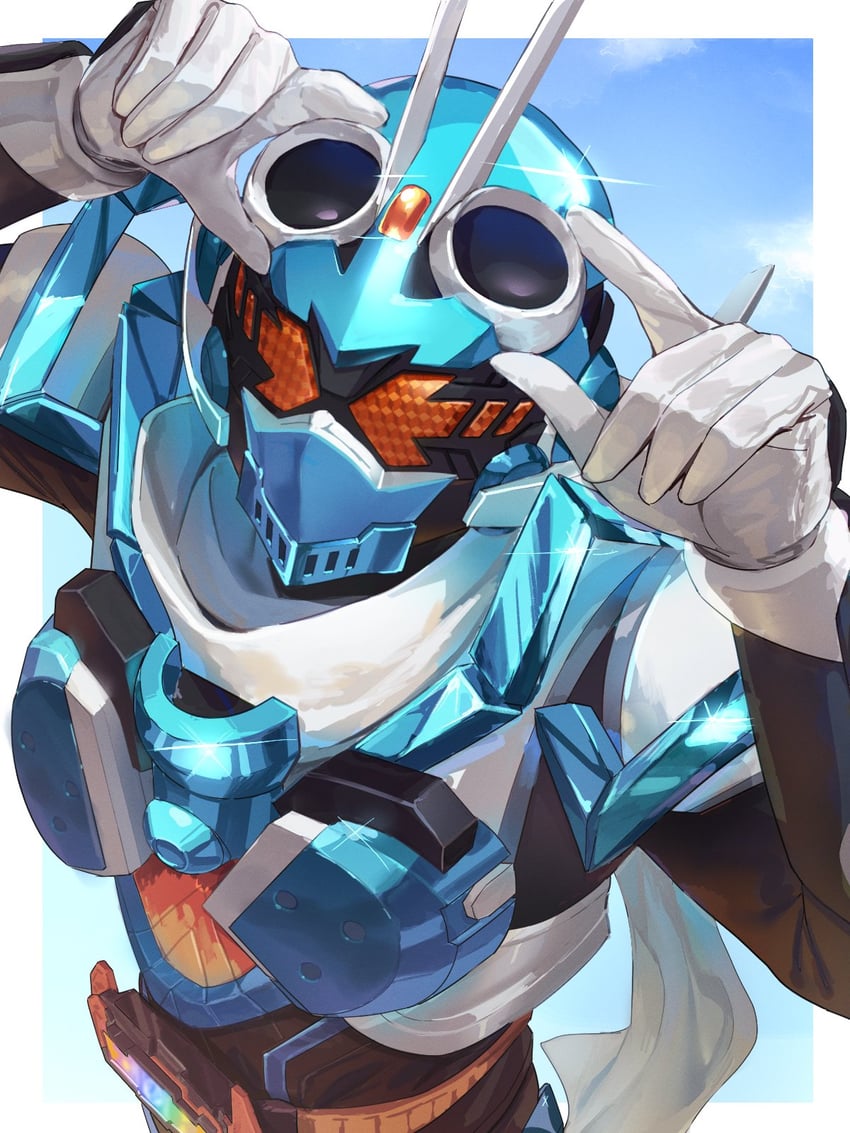 kamen rider gotchard (kamen rider and 1 more) drawn by ikanyoikanikan
