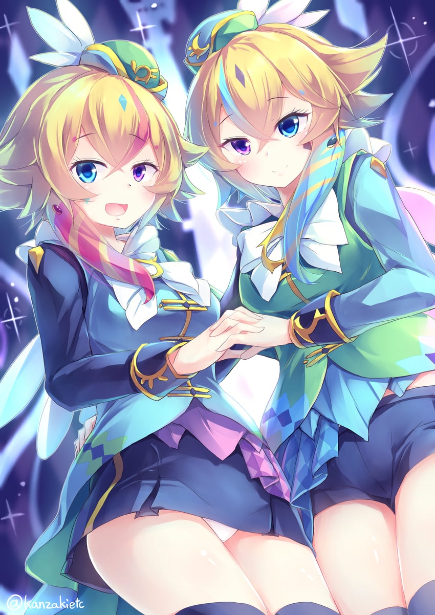 amazement attendant comica and amazement assistant delia (yu-gi-oh!) drawn by kanzakietc