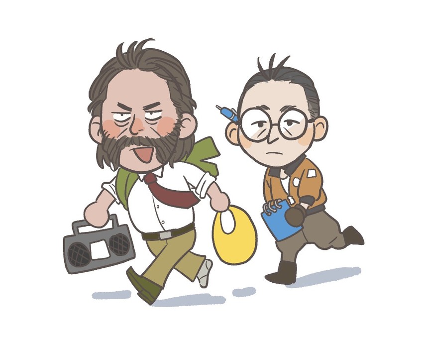 kim kitsuragi and harry du bois (disco elysium) drawn by cheetahman_(1ddghfr78cswc)