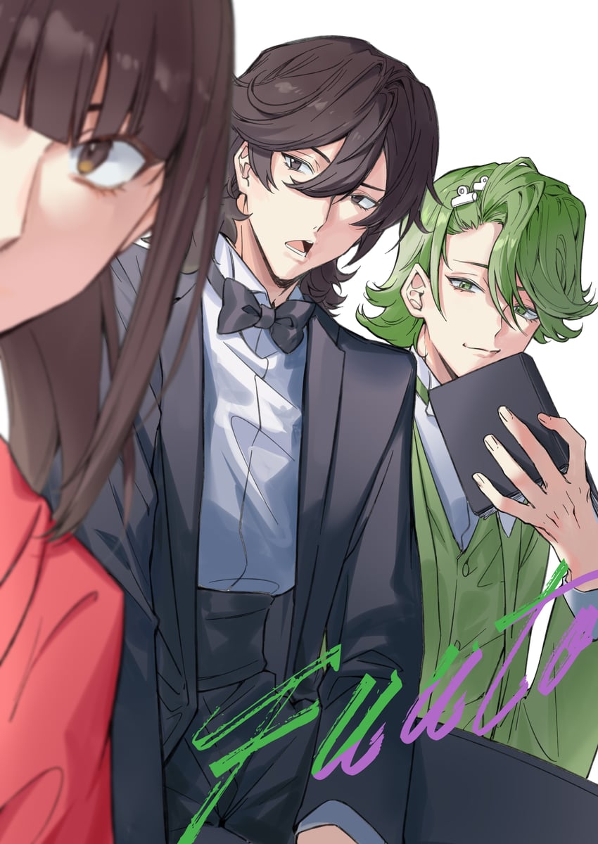 philip, hidari shoutarou, and narumi akiko (kamen rider and 2 more) drawn by naijarski