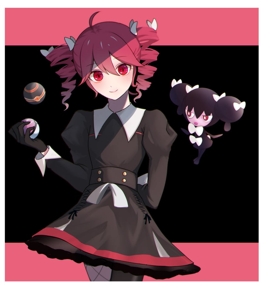 kasane teto and gothorita (pokemon and 3 more) drawn by flaw_(4lmnis)