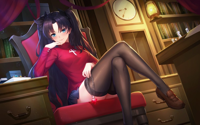 tohsaka rin (fate and 1 more) drawn by sramy