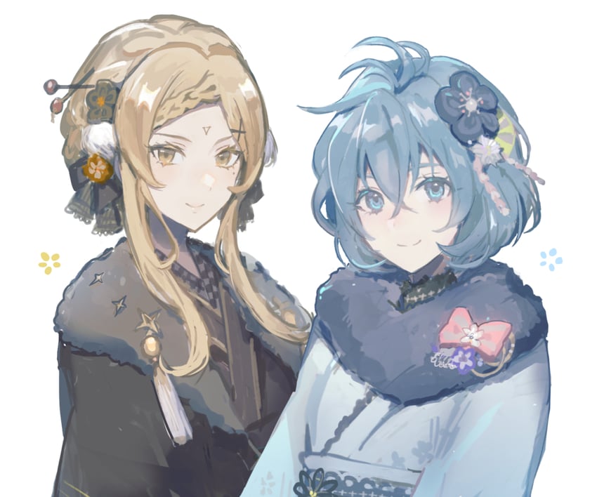 five and two (drag-on dragoon and 1 more) drawn by miichinori