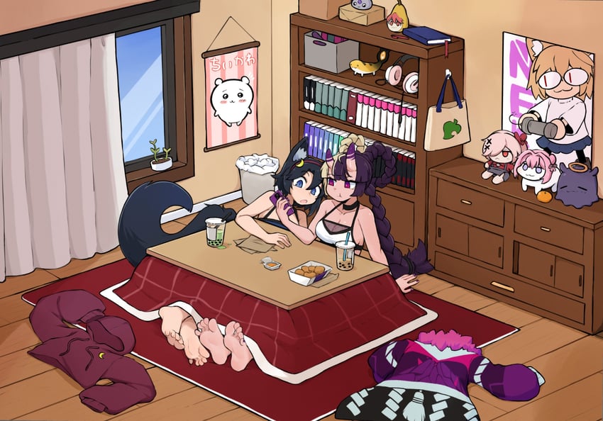 kasane teto, takodachi, neco-arc, pebble, doro, and 4 more (original and 7 more) drawn by softhanten