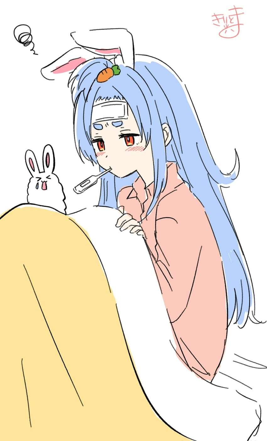 usada pekora and don-chan (hololive) drawn by kiritoma