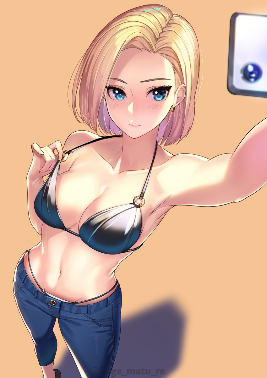 android 18 (dragon ball and 1 more) drawn by kagematsuri