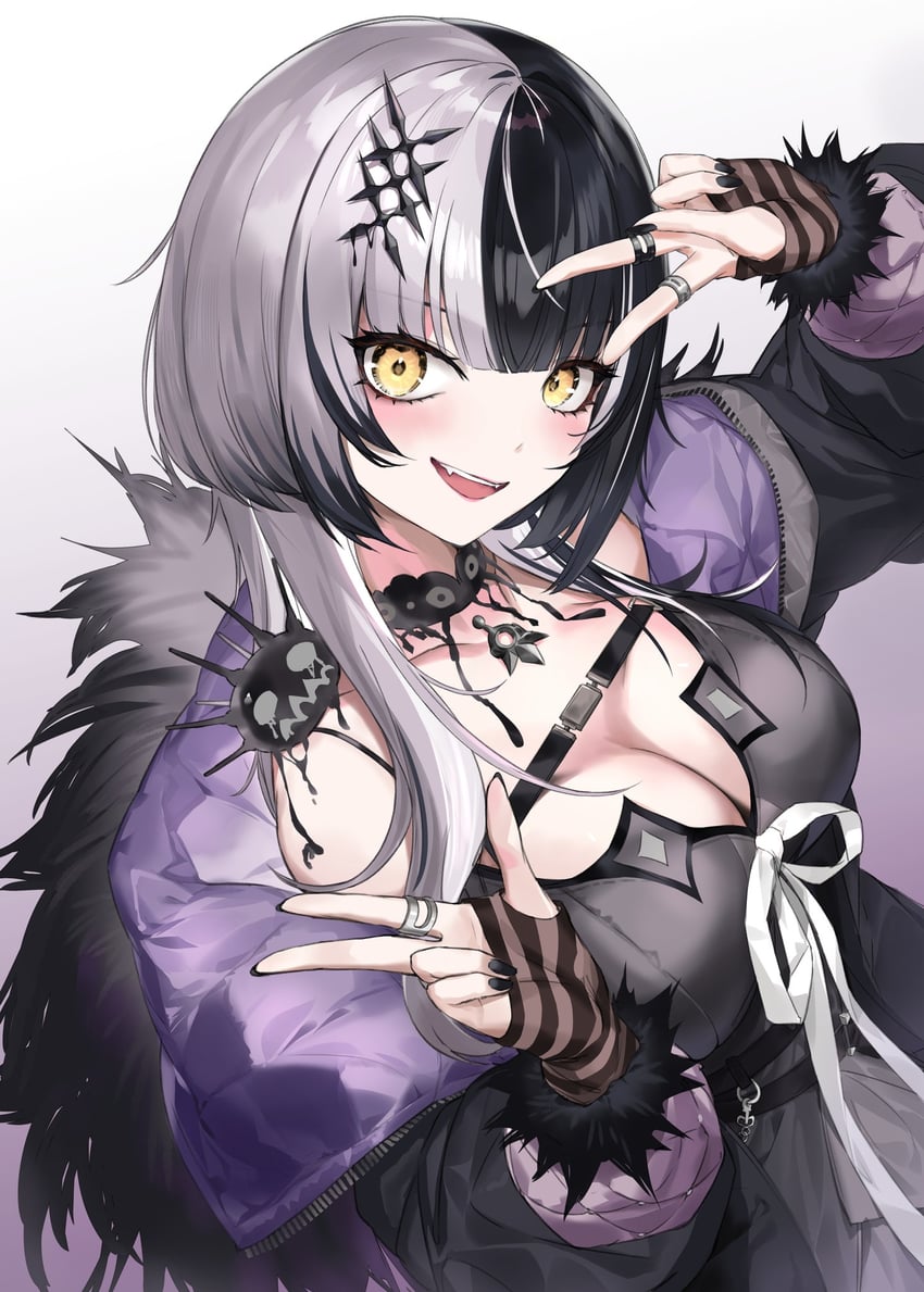 shiori novella and yorick (hololive and 1 more) drawn by crystal_shoujo