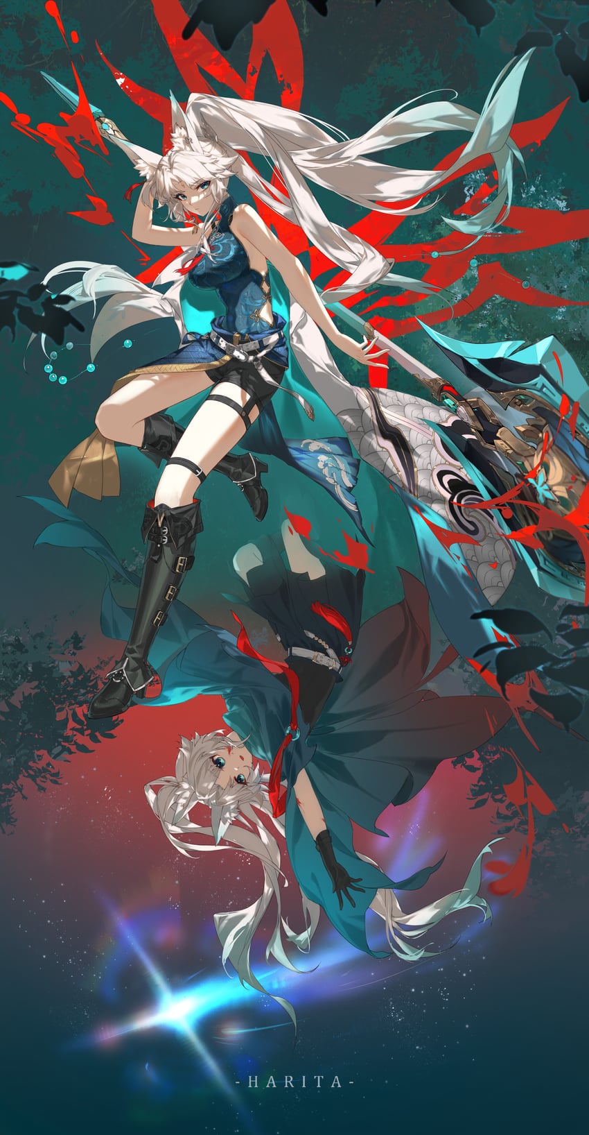 feixiao (honkai and 1 more) drawn by zhaoshao_wan_harita