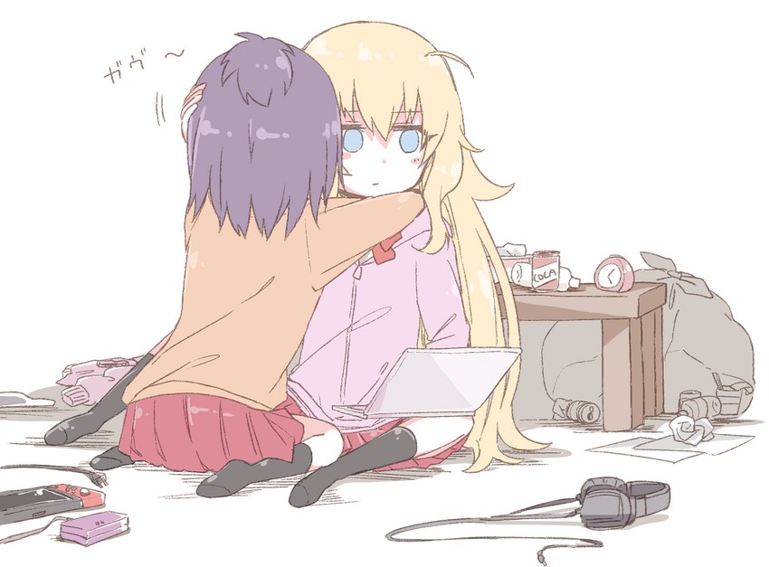 gabriel tenma white and vignette tsukinose april (gabriel dropout) drawn by bafarin
