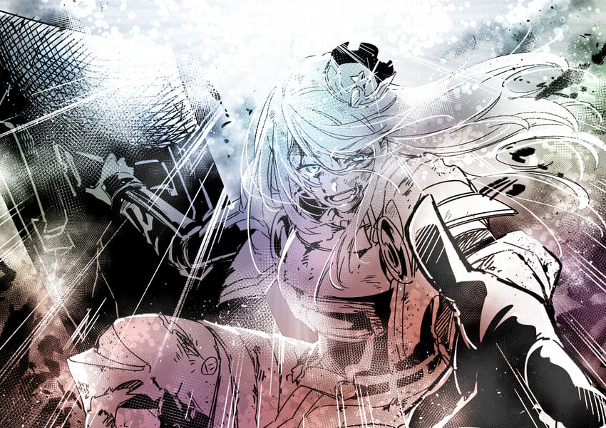 paladin and paladin 2 (sekaiju no meikyuu) drawn by nikki_kyousuke