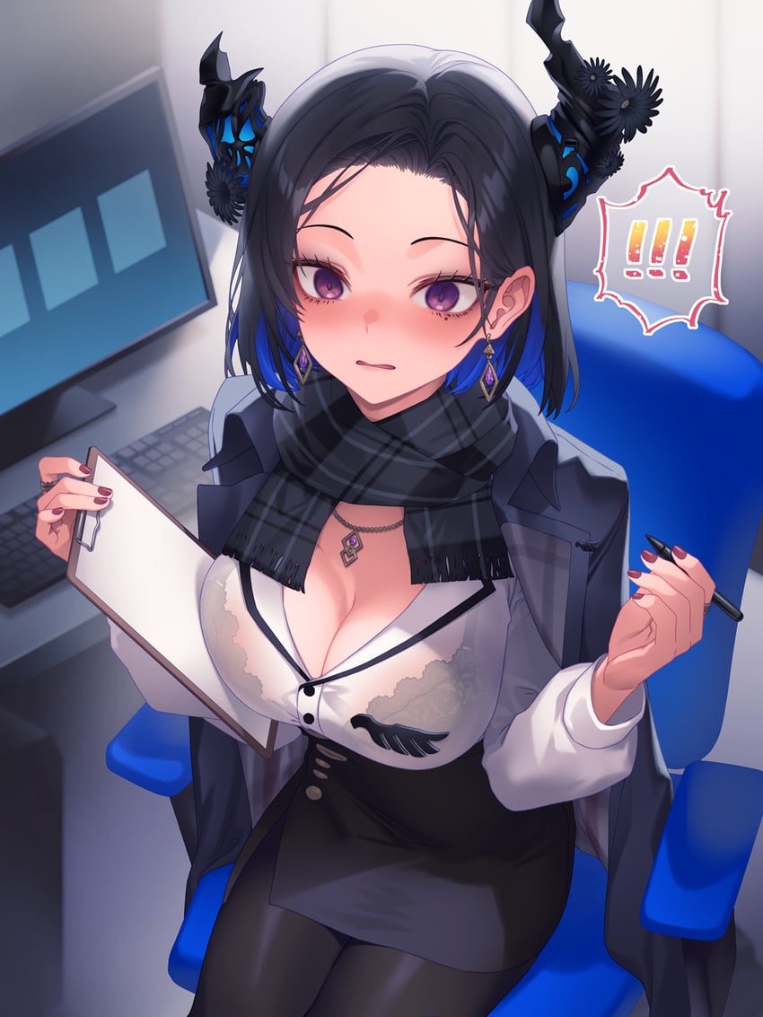 nerissa ravencroft (hololive and 1 more) drawn by kutori_pan'ya and pankura