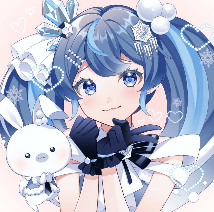 hatsune miku, yuki miku, and rabbit yukine (vocaloid) drawn by masumofu