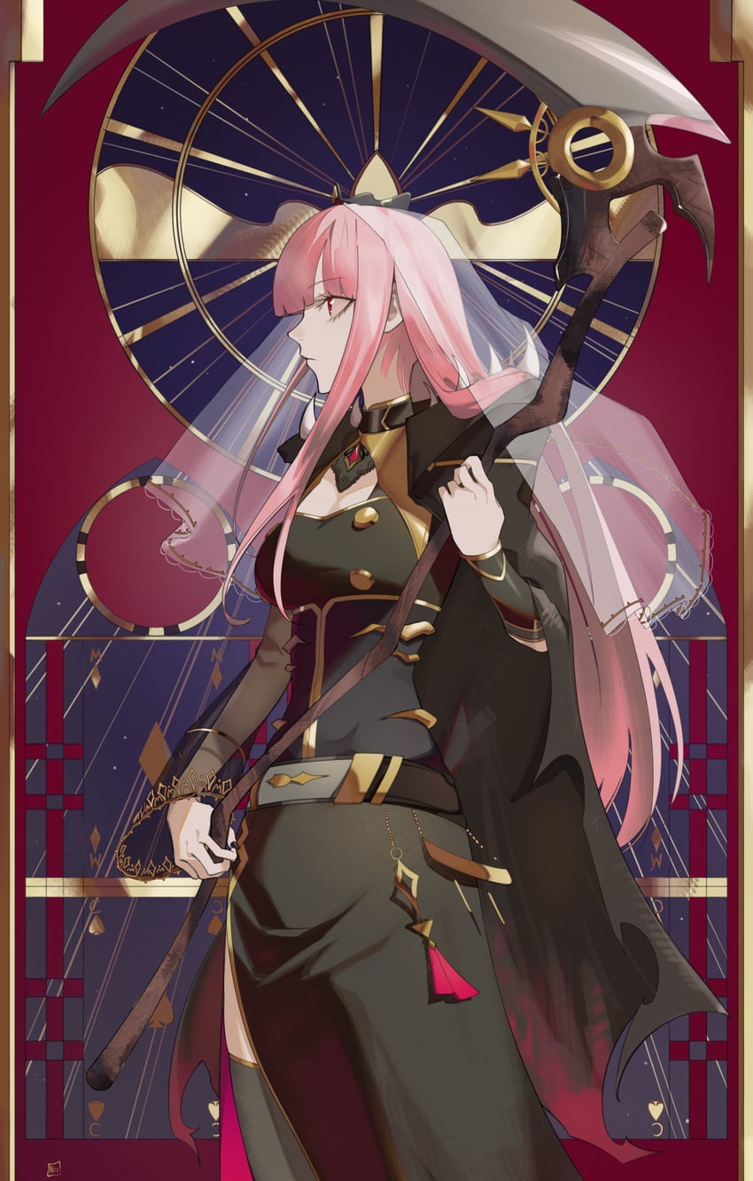 mori calliope (hololive and 1 more) drawn by ninochuu
