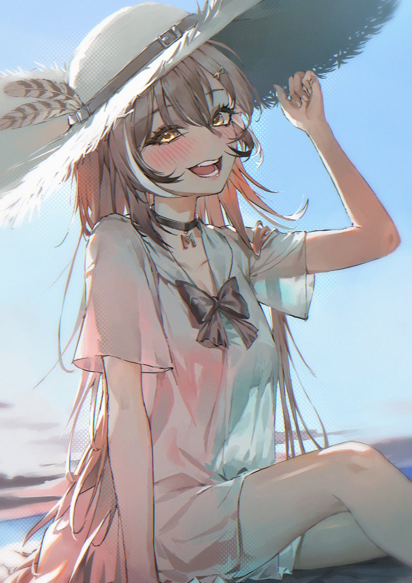 nanashi mumei (hololive and 1 more) drawn by arupaoka