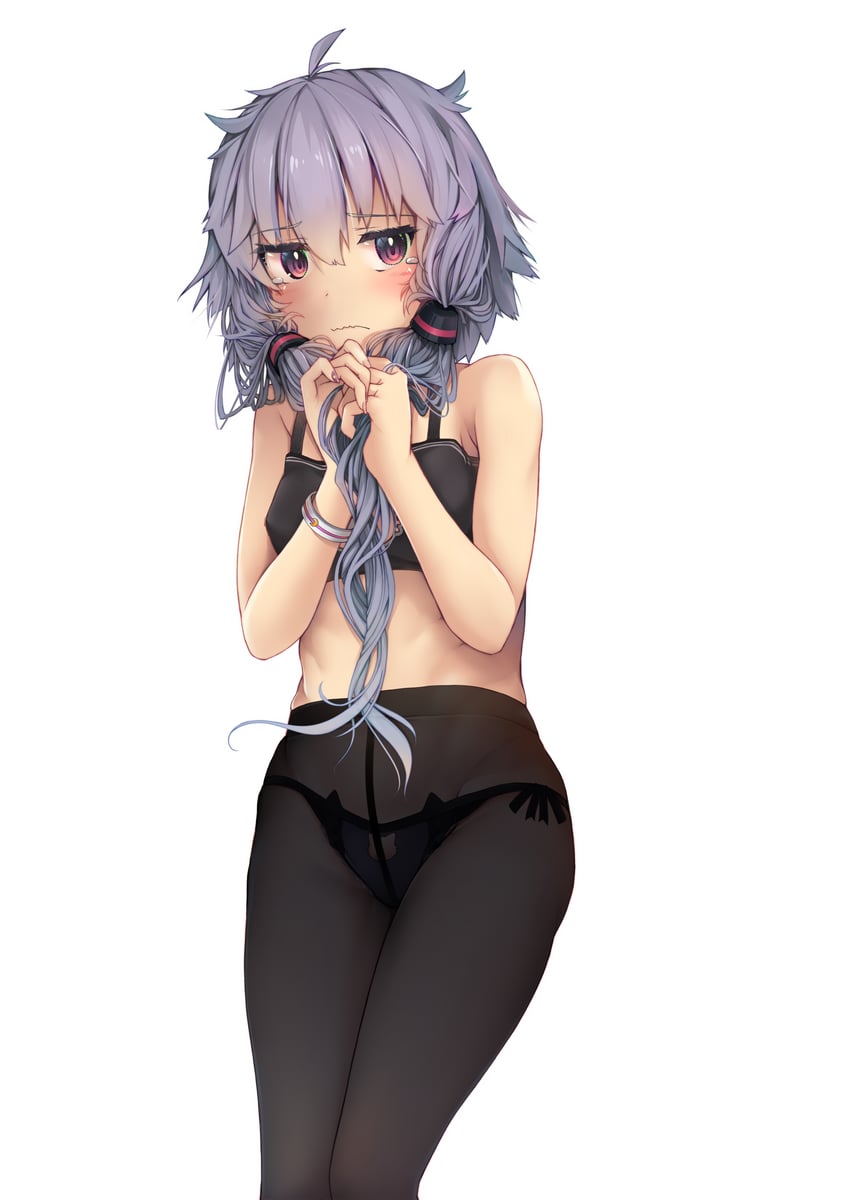 yuzuki yukari (voiceroid and 1 more) drawn by isurugi_gen