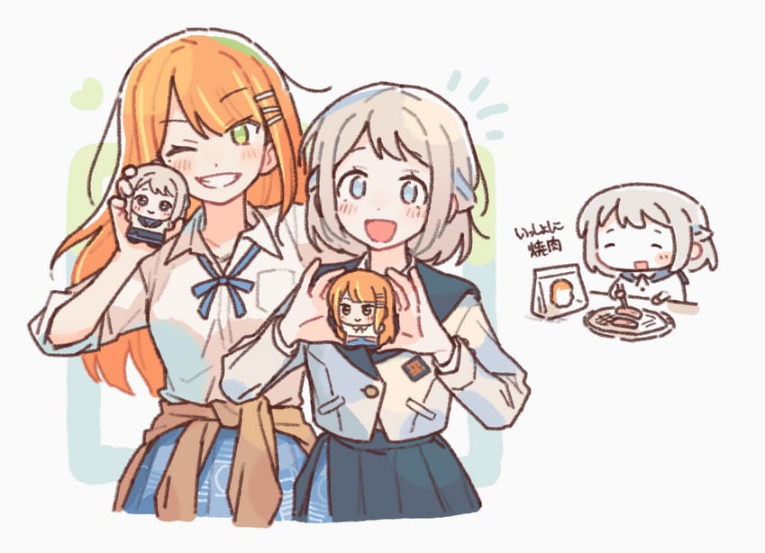 katsuragi lilja and shiun sumika (idolmaster and 1 more) drawn by doch1_suki