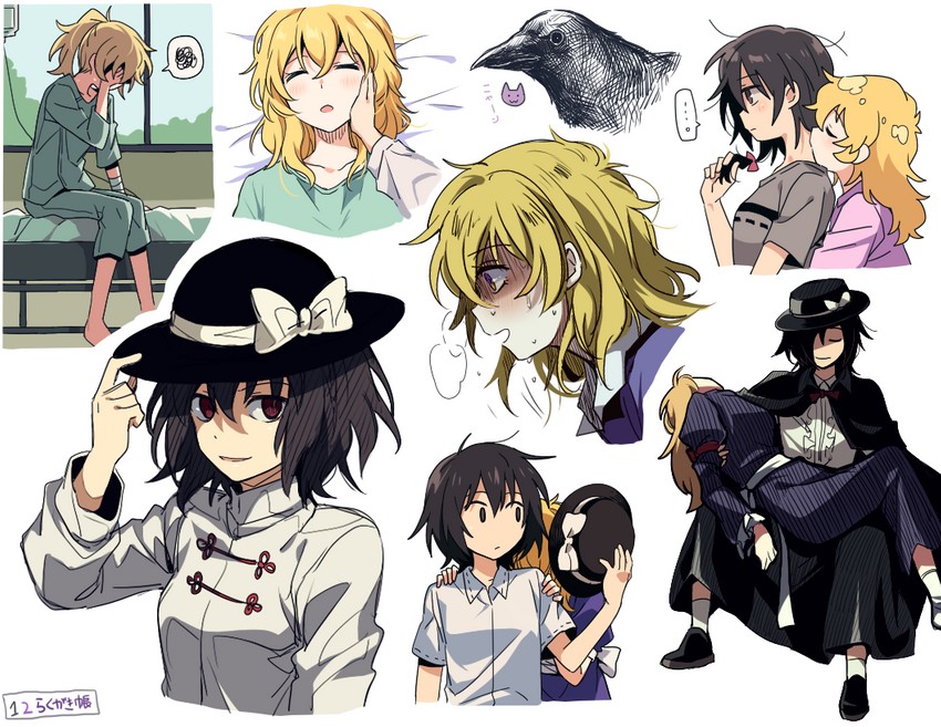 usami renko and maribel hearn (touhou and 2 more) drawn by re_ghotion