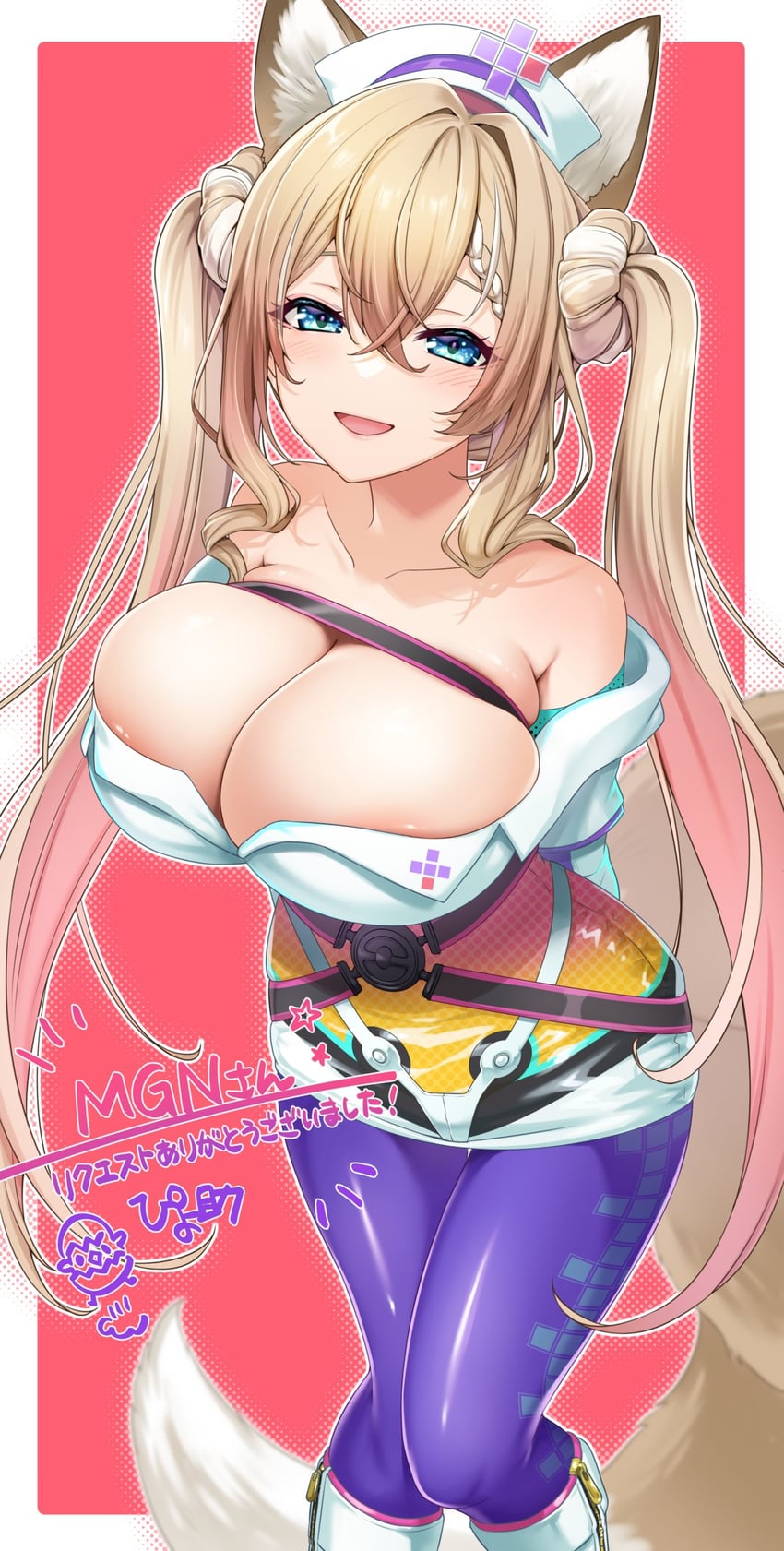 koromo naruru (indie virtual youtuber) drawn by piyosuke_tmg