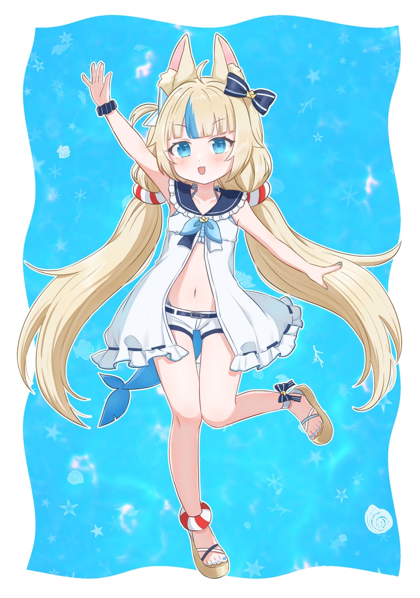 sameko saba (indie virtual youtuber) drawn by ying_ying_tong