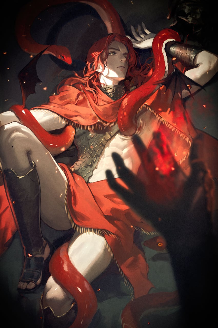 messmer the impaler (elden ring and 1 more) drawn by bai_rui