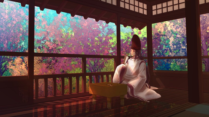 fujiwara no sai (hikaru no go) drawn by huan_ying