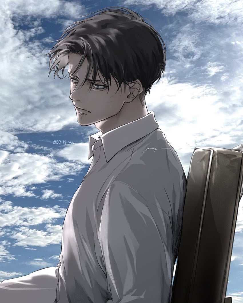 levi (shingeki no kyojin) drawn by yuu_(39_hj_yuu)