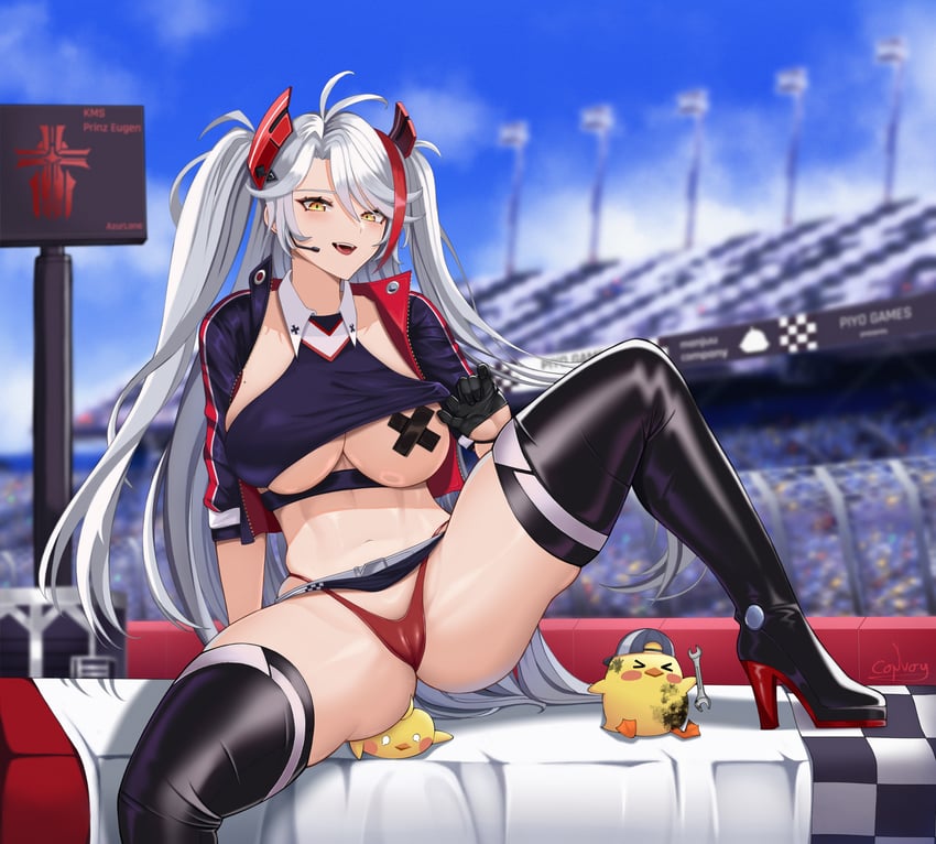 manjuu and prinz eugen (azur lane) drawn by convoy_(galactic_convoy)