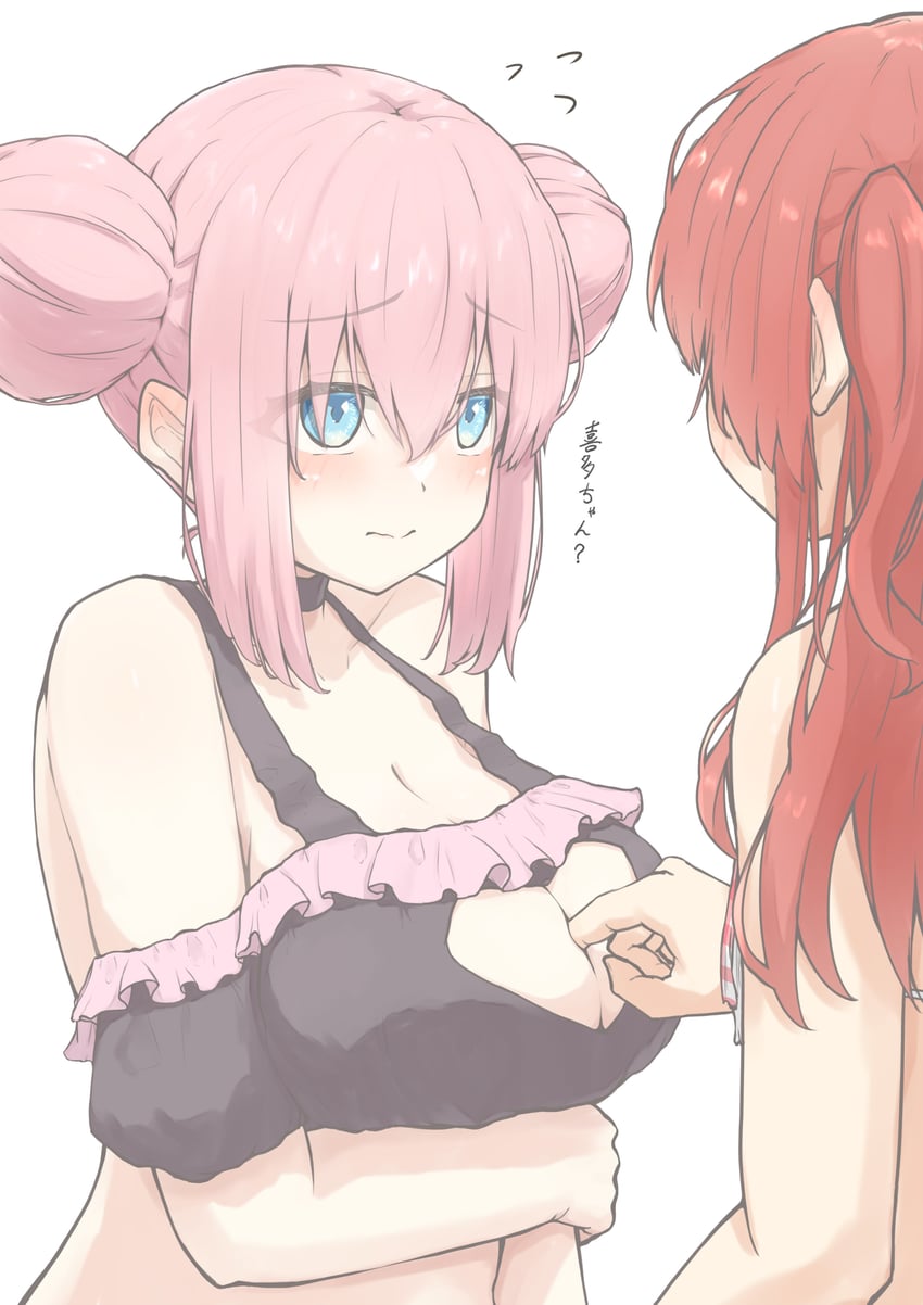gotoh hitori and kita ikuyo (bocchi the rock!) drawn by zacuro