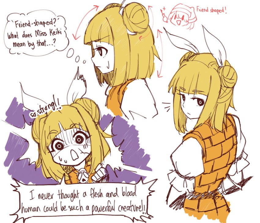 haniyasushin keiki and joutouguu mayumi (touhou) drawn by wool_(miwol)